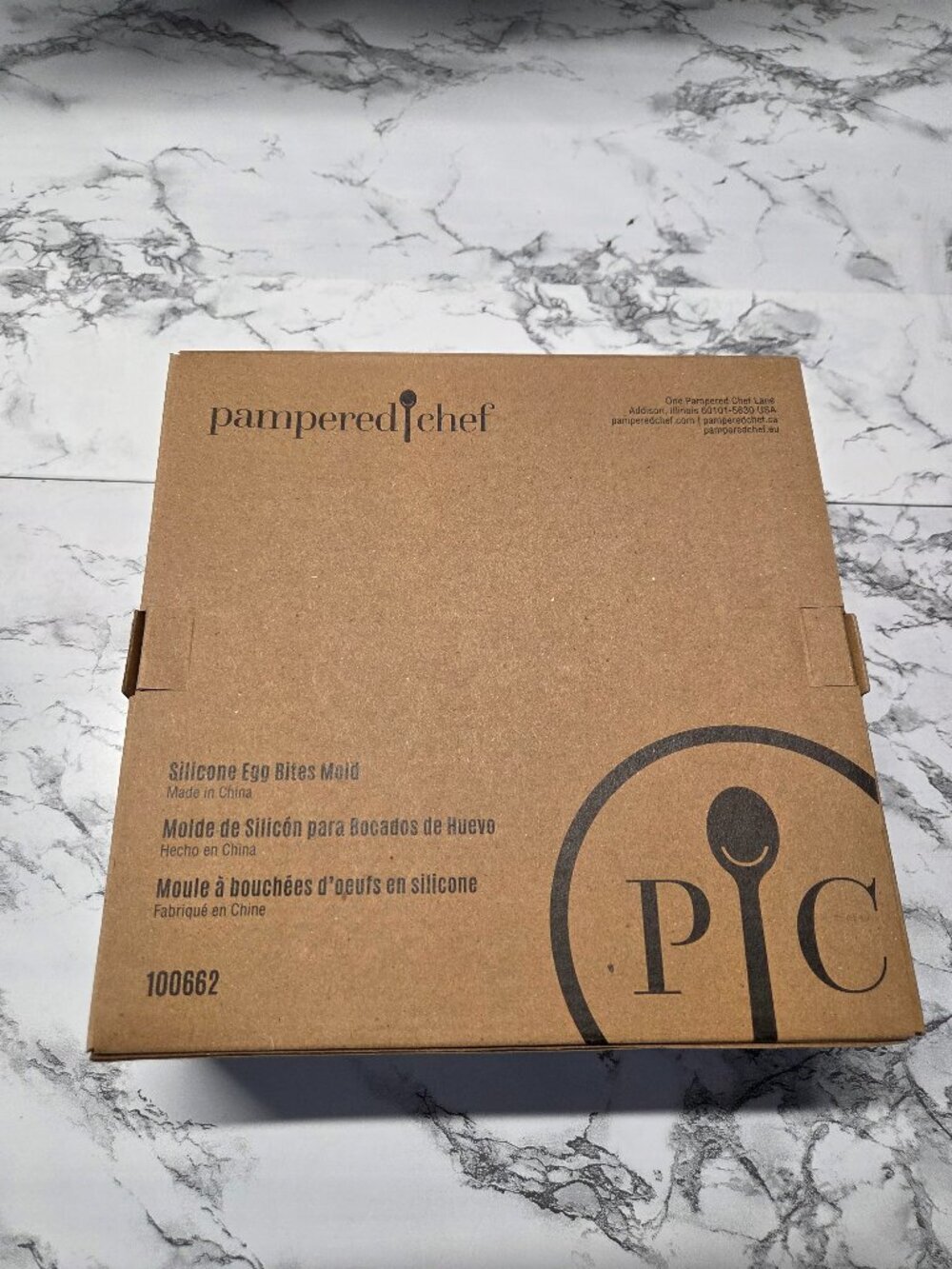 Pampered Chef Silicone Egg Bites Mold with Metal Rack New in Box Mold #100662